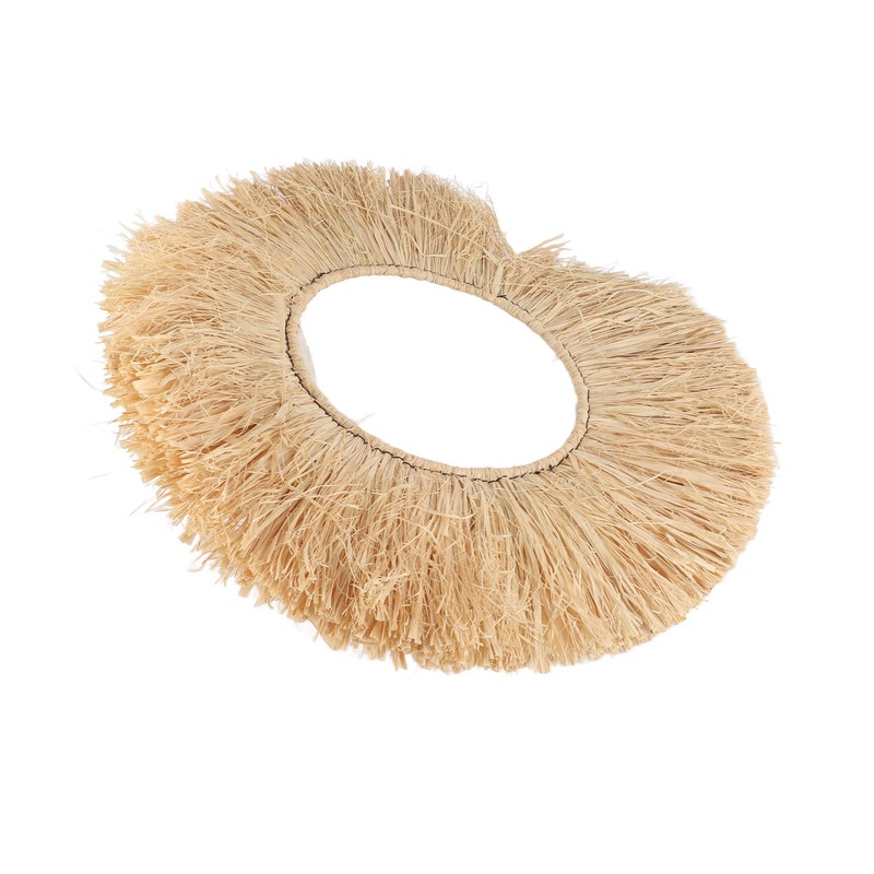 Raffia Wall Decor Portable Textured Appearance Wall Hanging Environmental Friendly