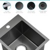 ZDHHT 13 x 15 x 8 Inch Black Drop-In Bar