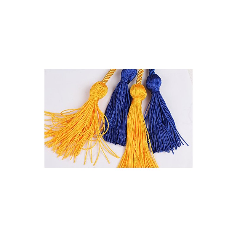UIALECG Double Graduation Honor Cords - Royal Blue and Gold,68"