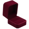 POKOFO Classic Velvet Engagement Ring Box Earring Jewelry Case Gift