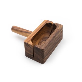 Ironwood Gourmet 28330 Local 338 Bagel Miter, Acacia Wood, 7 x 5.5 x 2.5 inches