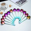 Rainbow Soup Spoon of 12, Berglander 7.5" Stainless Steel Titanium