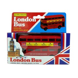 Diecast London Model Bus (LARGE)! With Moving Wheels! Souvenir / Speicher / Memoria! Diecast Metal Buses! Royally stylish gifts! Modèle de Voiture / Modellautos / Modello di Auto / Modelo de Coche!