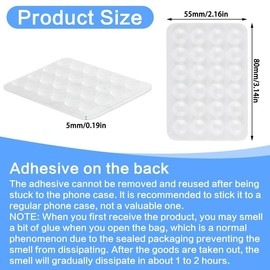 Self-adhesive Suction Cup Phone Holder, Silicone Anti-slip Suction Cup Phone Holder, Universal Phone Soft Suction Pad Phone Stand, Phone Accessories, Phone Stand - Color: White, Specification: 1pc
