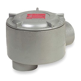 Killark GEJLBT-5 LB Type Outlet Body, Copper-Free Aluminum, 1-1/2" Hub, 75 cu. in, Gray