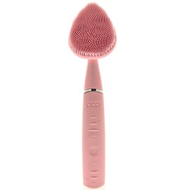 Pop Sonic Clover Facial Cleansing Device- Silicone Pore Cleaning Tool w/Case- 8000VPM, USB Charging Skin Care Tools for Face (Pink)