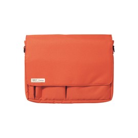 Lihit Lab Smart Fit A7576-4 Carrying Pouch, 7.4 x 10.1 inches (B5 / 182 x 257 mm), Orange