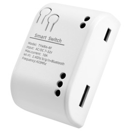CosyCaya 1CH RF Intelligent Switch 7-32V AC DC WiFi Tuya Remote Control 433 Light Switch 10A Relay Self Locking Locking Inching