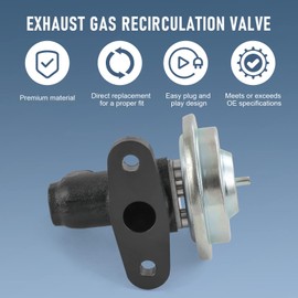 RADHLBNIU EGR Válvula de recirculación de gases de escape compatible con Ford E150 E250 E350 1997-2009, Excursion 2000-2005, F150 1997-2003 Compatible con LINCOLN NAVIGATOR 1998-2004 # EGV# EGV537T