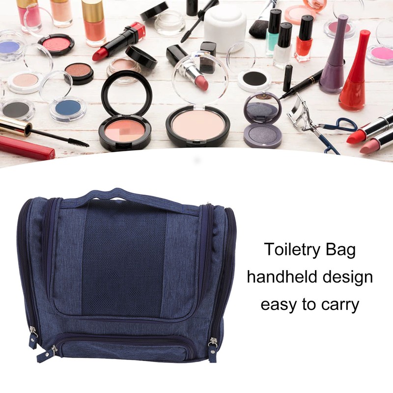 Toiletry Bag Portable Handheld Design 300D Cationic Waterproof Makeup Storage