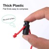 sourcing map 6pcs Spring Cord Locks Plastic End Stopper Single