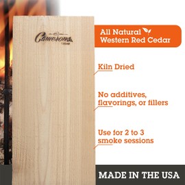 Grilling Planks - 2 Pack Cedar - Premium 5.5 x 11.5" Western Cedar for Barbecue Salmon, Seafood, Steak, Burgers, Pork Chops, Vegetables and More!