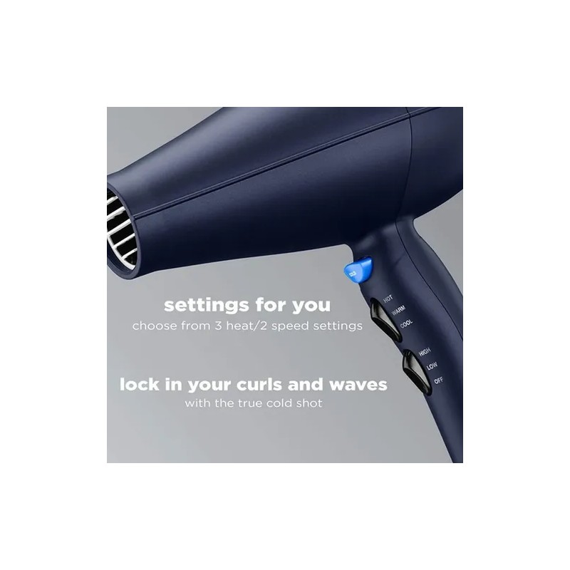 Secadora Cabello Con Difusor Rizos Peinador Ceramica Iones