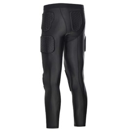 Jellybro Men's Padded Compression Pants Football Girdle Athletic Leggings for Soccer Basketball Paintball Hockey