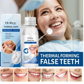 EELHOE 1/2/4pcs EELHOE Moldable Dental Gel Dentures Temporary Fillings Cavities and Teeth Fillings Temporary Tooth Filling Denture Kit Oral false  tooth fake - Specification: 2pcs