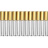 Tubo Vacío de Brillo Labial 10ml de Plástico Dorado, Paquete
