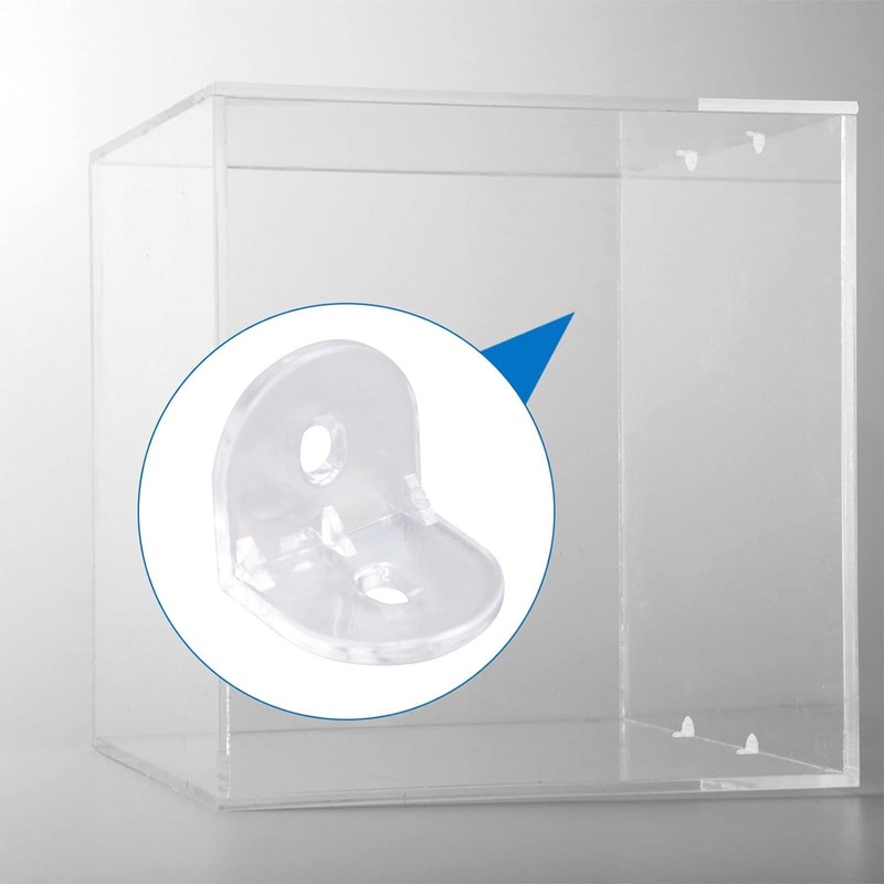 INCREWAY Acrylic L Brackets Clear Right Angle 90 Degree Support