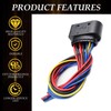 14-Pin Headlight Connector Pigtail Plug Compatible with Ford Focus 2012-2018