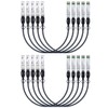 H!Fiber 10 Pack SFP+ Cable, 10G SFP+ DAC, 0.3M(0.98ft), Passive