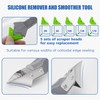 11pc Caulk Remover Tool,5 in 1 Silicone Caulking Tools,Grout Removal