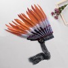 Vaveren Artificial Feather Headdress Men Women Indian Headdress for Dance