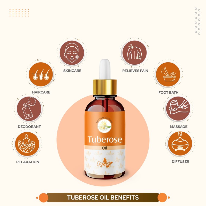 Crysalis Crysalis Tuberose (Polianthes tuberosa) Oil - 1.01 Fl Oz