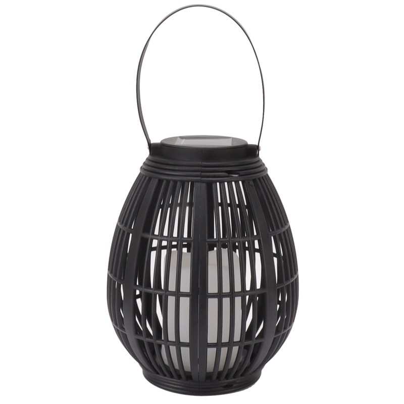 Solar Garden Lantern LED Outdoor Solar Lantern Waterproof Decorative Rattan