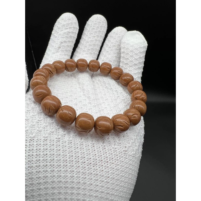 11×10.5mm dragon patterned peach pit bracelet 10mm