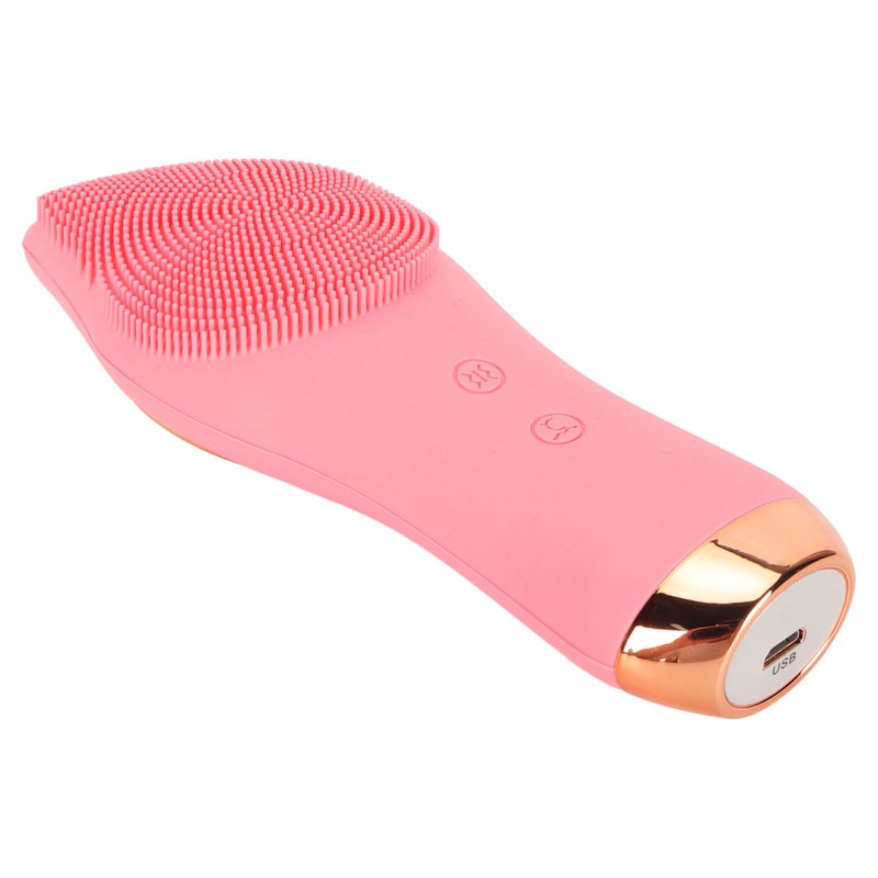 Electric Face Cleanser Waterproof 5 Vibration 3 Temperature Remove Skin