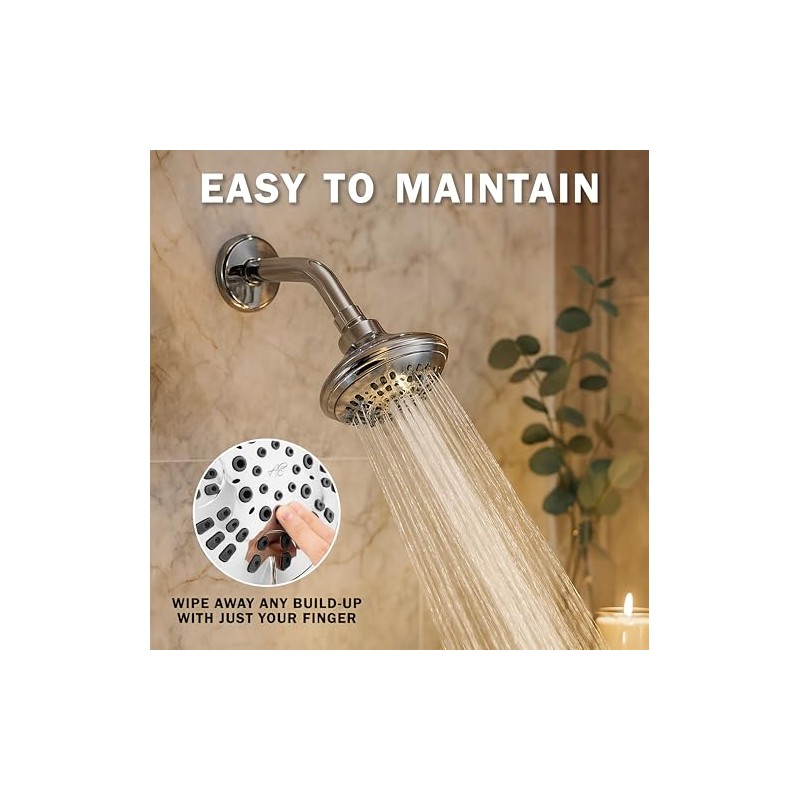 Aqua Elegante 6 Function Luxury Shower Head - High Pressure