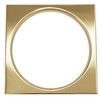 Westbrass Shower Strainer Set Square with Crown, Polished Brass, D313-03