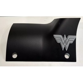 Woman Power Pride " W"  in 3d Blk Grey For Jeep Custom Cowl Cover - Super Hero