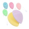 WOONEKY 6 Pack Facial Cleanser Brush Gentle Exfoliating Sponge for