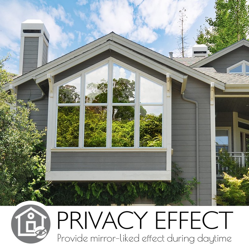 HIDBEA One Way Privacy Window Film, Daytime Mirror Reflective Heat
