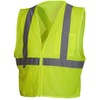 Pyramex Safety RCZ2110XL RCZ21 Series Vest Hi-Vis Lime Vest with