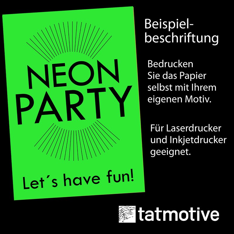 Letter Writing Paper Set Neon Green