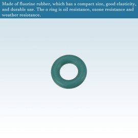 QUARKZMAN 6 x 3 x 1.5 mm Fluorine Rubber O Ring x 20 Pieces Seal for Car Tap Green