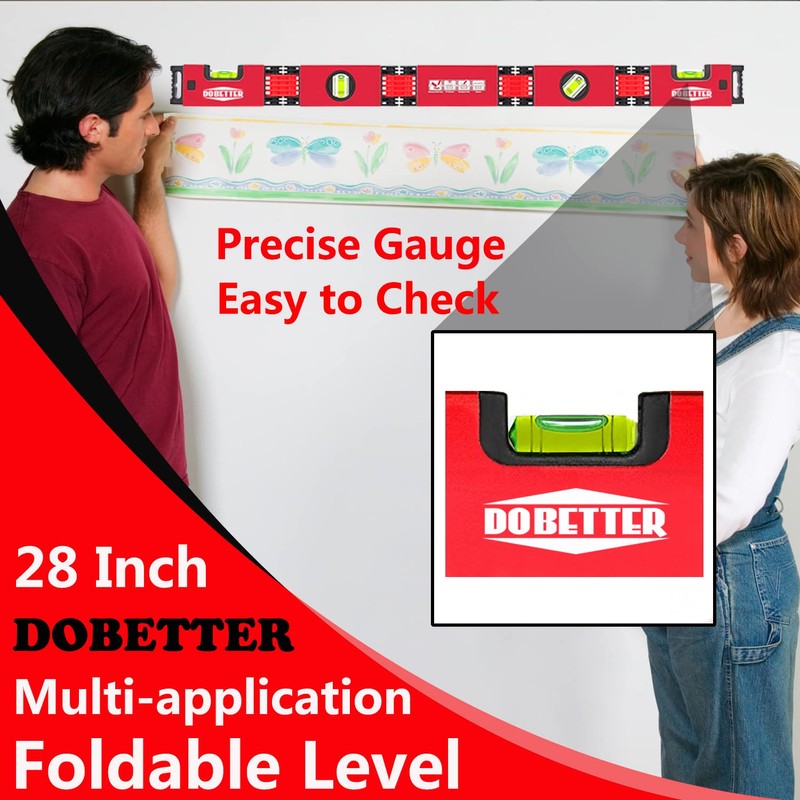Valentines Day Gifts for Him, Foldable Leveler Tool, Dobetter 28-Inch