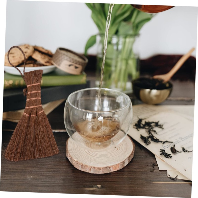 TOVINANNA 1Pc Delicate Corner Broom Compact Mini Palm Sweeping Tool
