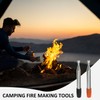 USHXVG 2-piece fire pit accessories, fire box fire wand, fireplace