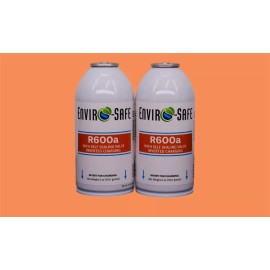 Enviro-Safe R600a Refrigerant w/ k28 Self-Sealing Cap | 2 Cans