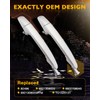 Sliding Door Handles, Compatible with Toyota Sienna 2004-2010, Chrome Exterior