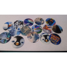 Unbranded Pre Cut One Inch Bottle Cap Images Happy Feet Free Shipping - photo, 25 images