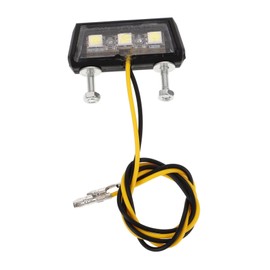 Ipetboom LED License Plate Light for Motorcycles Compact Tail Light Assembly Durable with High Brightness for Illumination of Plates Easy Installation