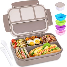 shell and turtle Bento Lunch Box – Reusable Meal Prep Container with Compartments for Adults/Ki