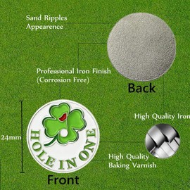 AXKAL Golf Ball Marker Hat Clip Tool for Men Women 5 Pack Set, Golf Ball Markers Assorted Patterns Mark Golf Divot Tool Accessories Bright Color (5 Pcs UK Marker)