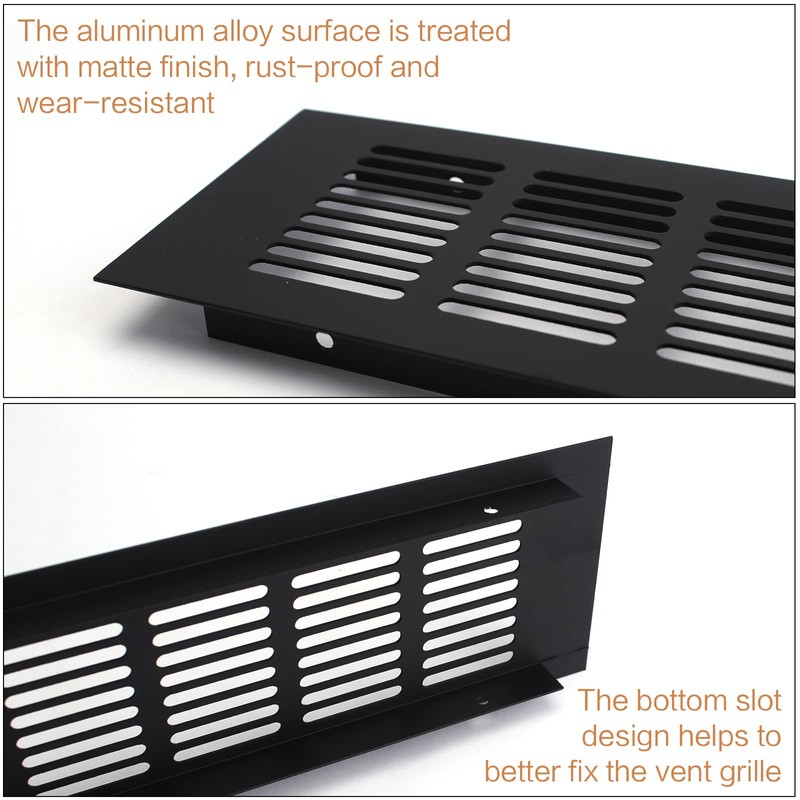 4 x Ventilation Grille Aluminium Ventilation Grille Rectangular Ventilation Grille