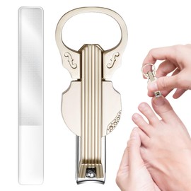 Nail Cutter,Nail Clippers for Women with Magnifier - 2-in-1 Violin Shape Fingernail Scissors Bottle Opener for Kids Daily Grooming Manicure Pedicure Travel Social Home