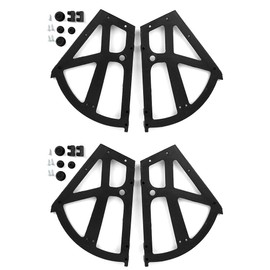 Zerodis Set of 4 Shoes Cabinet Hinges, Home Furniture Shoes Drawer Cabinet Hinge Flip Plate Frame Swivel Frame Replacement Fittings Accessories with Screws
