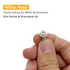 #8 x 1/2" Self-Tapping Gutter Screws White Painted Hex Head